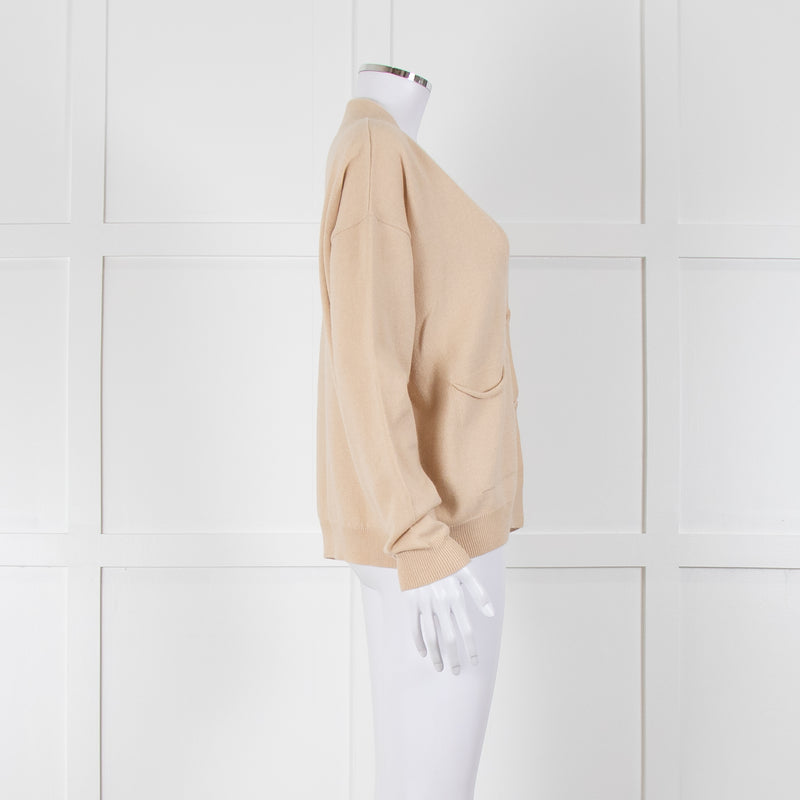 Riani Cream V Neck Cardigan
