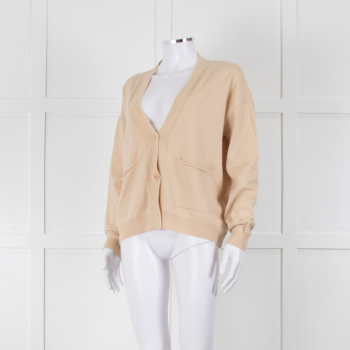 Riani Cream V Neck Cardigan