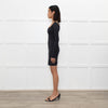 Skims Black Long Sleeve Short Dress