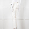 Roberto Cavalli White Cotton Embroidered Jeans