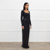 Skims Black Long Sleeve Maxi Dress