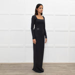 Skims Black Long Sleeve Maxi Dress
