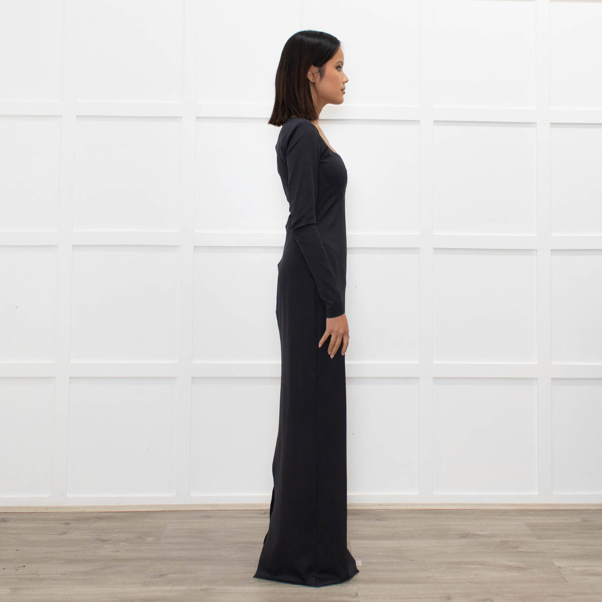 Skims Black Long Sleeve Maxi Dress – Phoenix Style