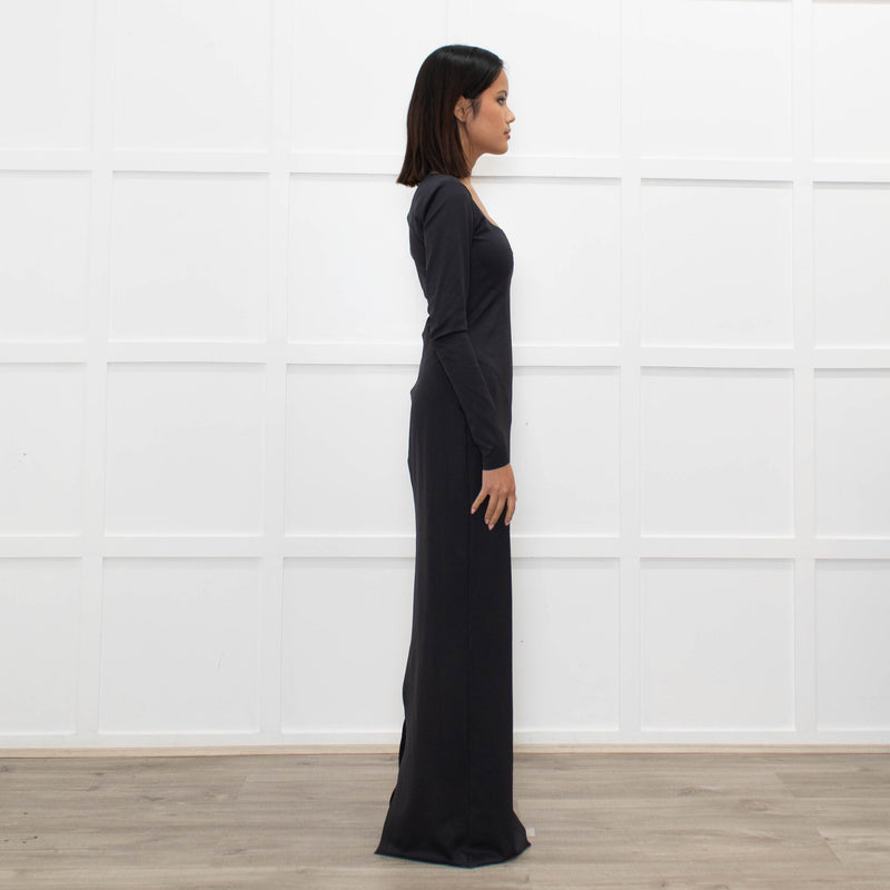 Skims Black Long Sleeve Maxi Dress