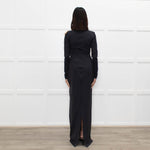 Skims Black Long Sleeve Maxi Dress