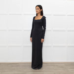 Skims Black Long Sleeve Maxi Dress