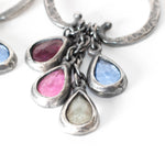 Alberta Ferretti Galvanised Stone Drop Earrings