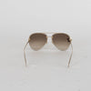 Alexander McQueen Butterfly Jewelled Trim Gold Aviators
