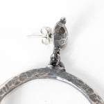 Alberta Ferretti Galvanised Stone Drop Earrings