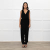 Diane Von Furstenberg Black Wrap Style Jumpsuit