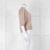 Cefinn Oatmeal Short Sleeve Alpaca Jumper