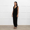Diane Von Furstenberg Black Wrap Style Jumpsuit