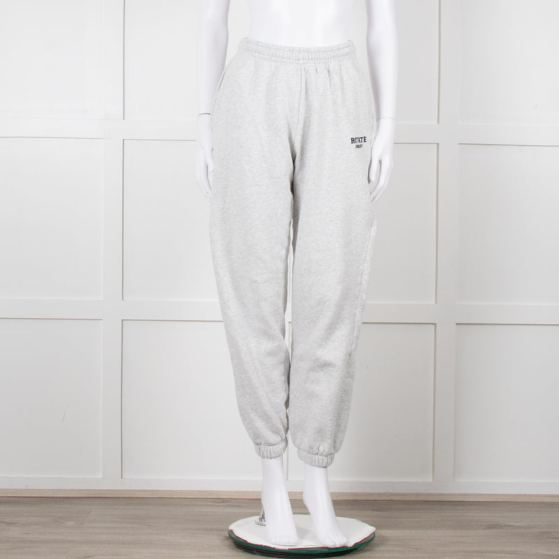 Rotate Grey Joggers With Logo On Front