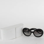 Prada Black Round Swirl Baroque Sunglasses