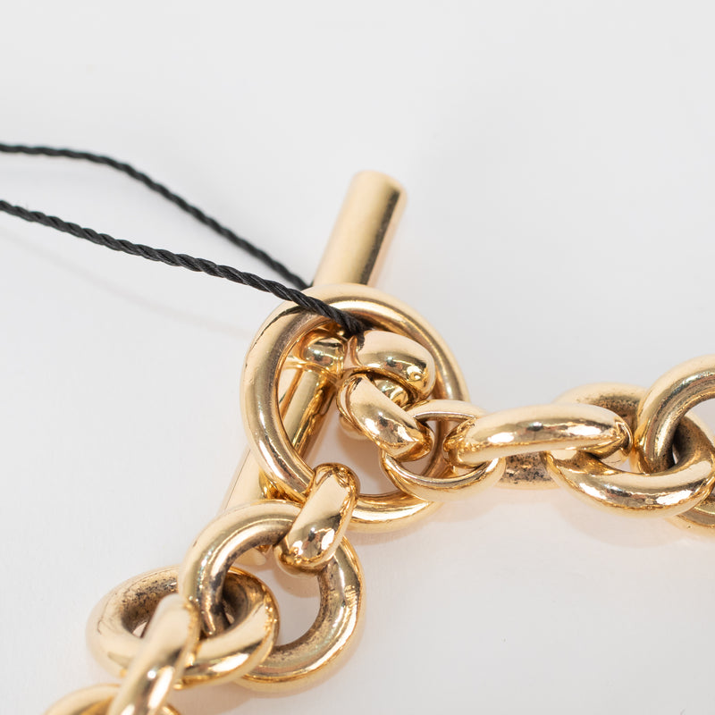 Tilly Sveaas x Laura Fantacci Gold Chunky Charm Bracelet With 3 Heart Charms