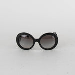 Prada Black Round Swirl Baroque Sunglasses