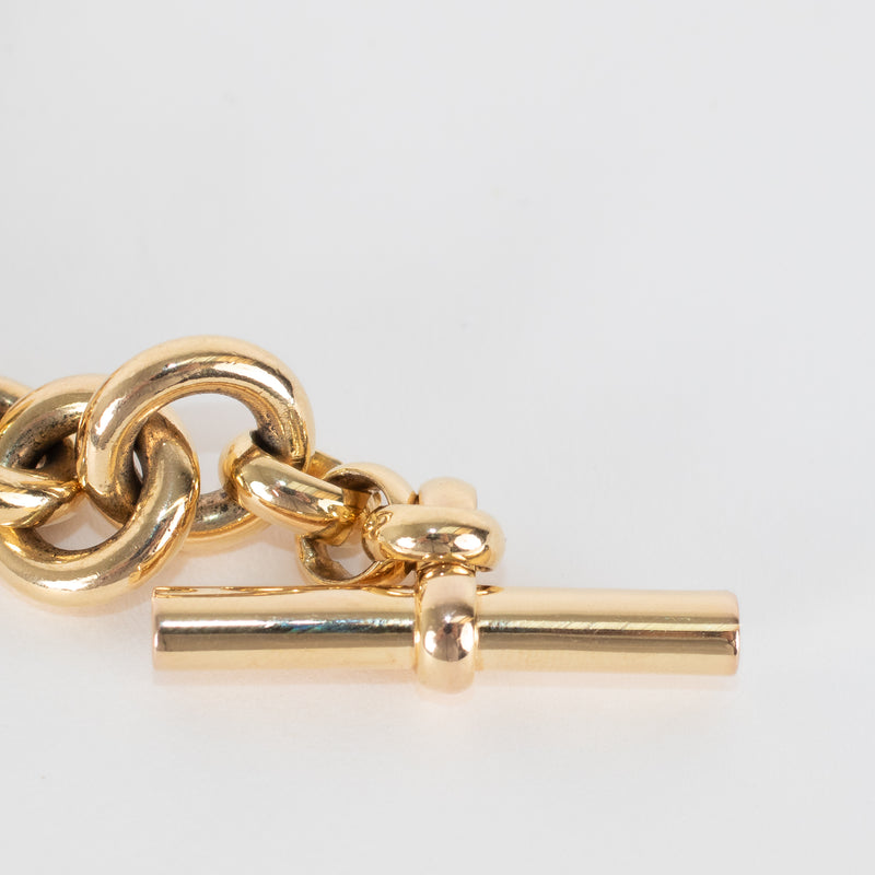 Tilly Sveaas x Laura Fantacci Gold Chunky Charm Bracelet With 3 Heart Charms