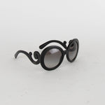 Prada Black Round Swirl Baroque Sunglasses