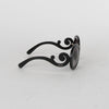 Prada Black Round Swirl Baroque Sunglasses