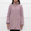 J Crew Lilac Zip Up Wool Short Coat