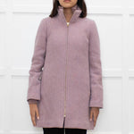 J Crew Lilac Zip Up Wool Short Coat