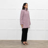 J Crew Lilac Zip Up Wool Short Coat