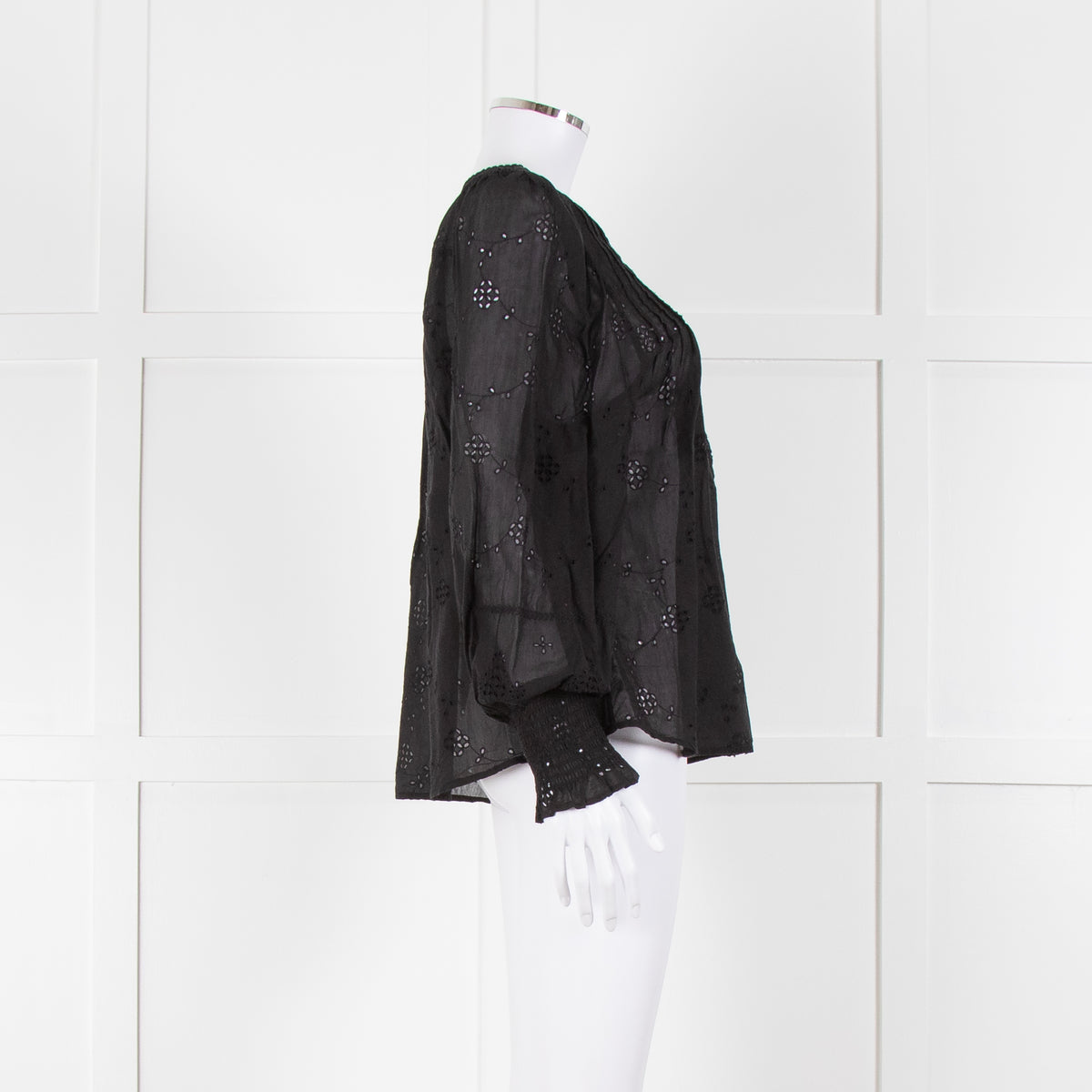 Scarlett Poppies Black Broderie Anglaise Top