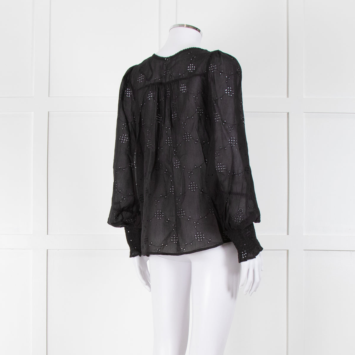 Scarlett Poppies Black Broderie Anglaise Top