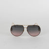 Christian Dior Bobby Oversized Aviator Sunglasses with Grey