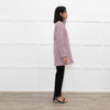 J Crew Lilac Zip Up Wool Short Coat
