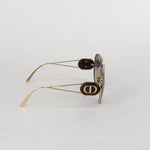 Christian Dior Bobby Oversized Aviator Sunglasses with Grey
