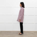 J Crew Lilac Zip Up Wool Short Coat