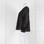 Scarlett Poppies Black Broderie Anglaise Top