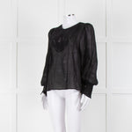 Scarlett Poppies Black Broderie Anglaise Top