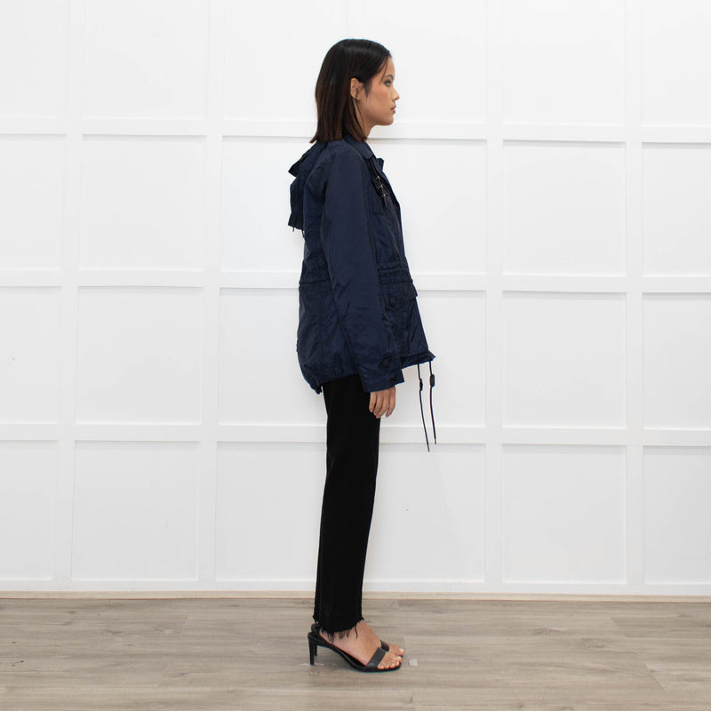 Burberry Brit Lightweight Navy Zip Pocket Parka Jacket