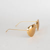 Linda Farrow Gold Oversized Titanium Sunglasses