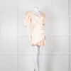 Rotate Aiken Pink V Neck Puff Shoulder Wrap Mini Dress
