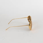 Linda Farrow Gold Oversized Titanium Sunglasses