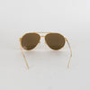 Linda Farrow Gold Oversized Titanium Sunglasses