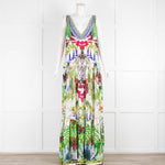 Camilla Exotic Hypnotic Tiered Gathered V Neck Maxi Dress