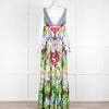 Camilla Exotic Hypnotic Tiered Gathered V Neck Maxi Dress