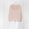 Henry Christ Beige Cotton Ribbed Knit Hooded Jumper