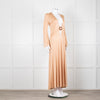 Dodo Bar Or Nude Shimmer Maxi Dress With Buckle