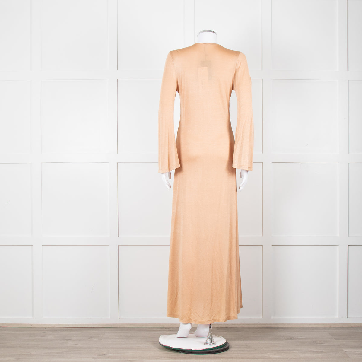 Dodo Bar Or Nude Shimmer Maxi Dress With Buckle