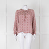 Molin Red Floral Long Sleeve Top