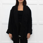 Isabel Marant Etoile Black Wool Belted Soft Jacket