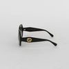 Gucci Black Oval Oversized Sunglasses
