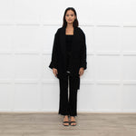 Isabel Marant Etoile Black Wool Belted Soft Jacket