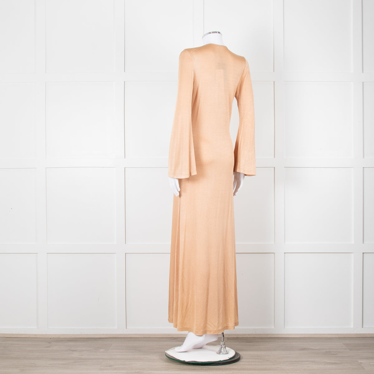 Dodo Bar Or Nude Shimmer Maxi Dress With Buckle