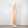 Dodo Bar Or Nude Shimmer Maxi Dress With Buckle